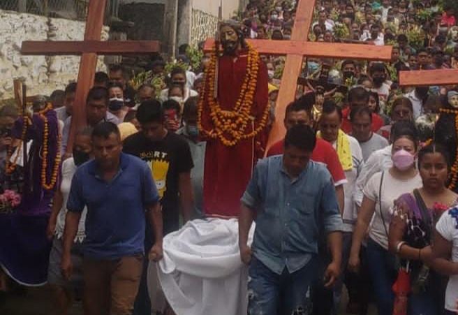 Tradicional procesión de viernes santo. (Wendy Salazar)
