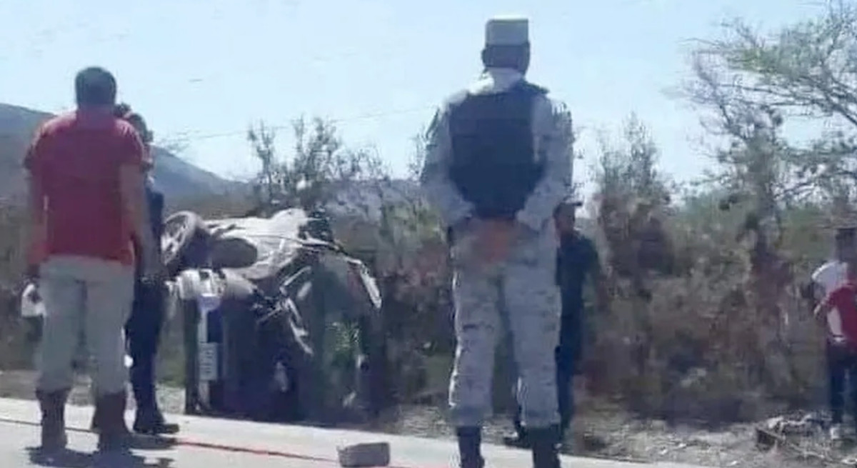 Fallecen 3 mujeres tras volcadura en Aramberri, Nuevo León. Foto: Especial