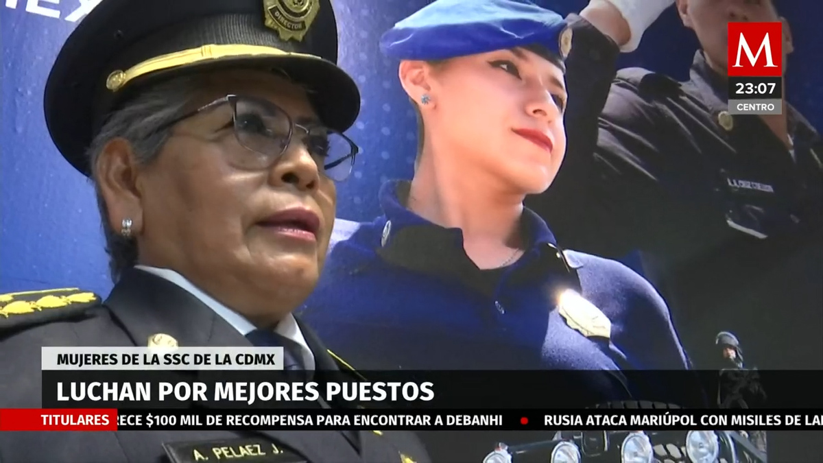 Mujeres de la SSC de la CdMx luchan por mejores puestos