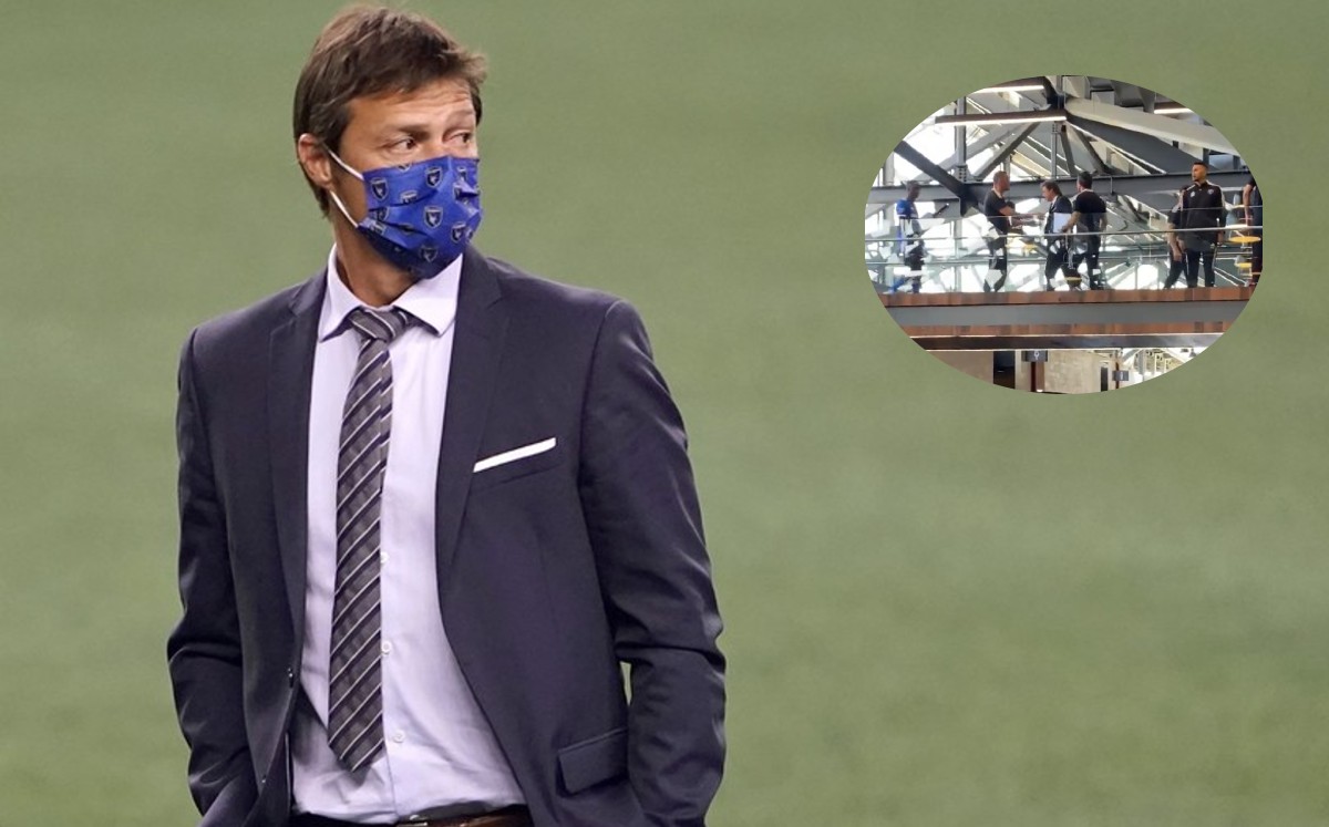 Matías Almeyda se engancha con aficionado tras partido del San José Earthquakes (AP)