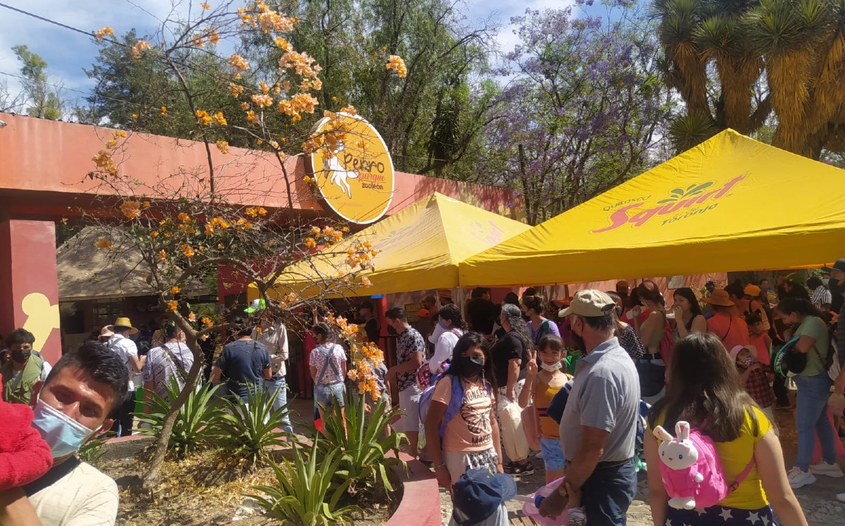 Múltiples familias acudieron al Zoológico de León / Foto: Axel Rivas