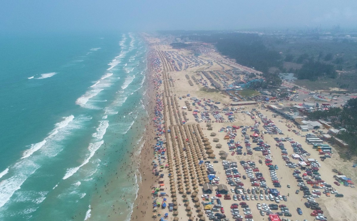 Playa Miramar de Ciudad Madero, el destino más visitado en Tamaulipas.