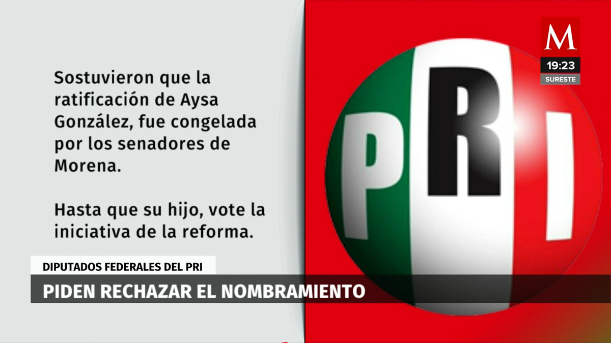 PRI pide rechazar nombramiento de Aysa González como embajador