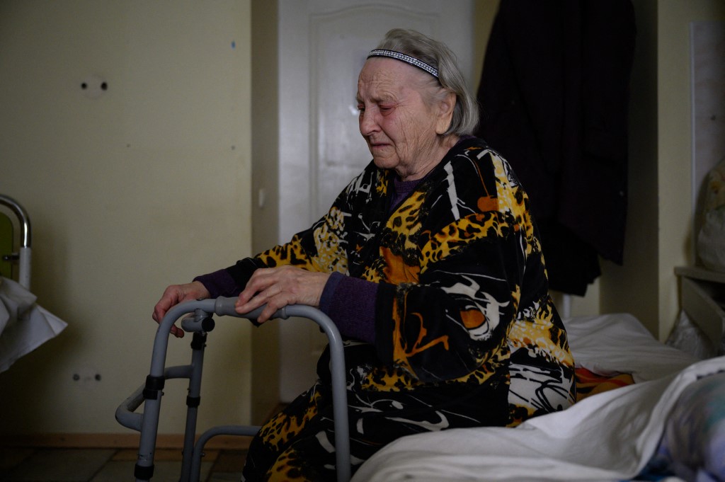 Refugio Mercy House para personas necesitadas, en las afueras de Dnipro. (Foto: AFP)