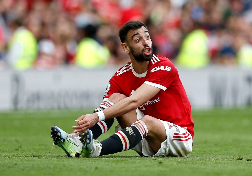 Bruno Fernandes, jugador del Manchester United (Reuters)