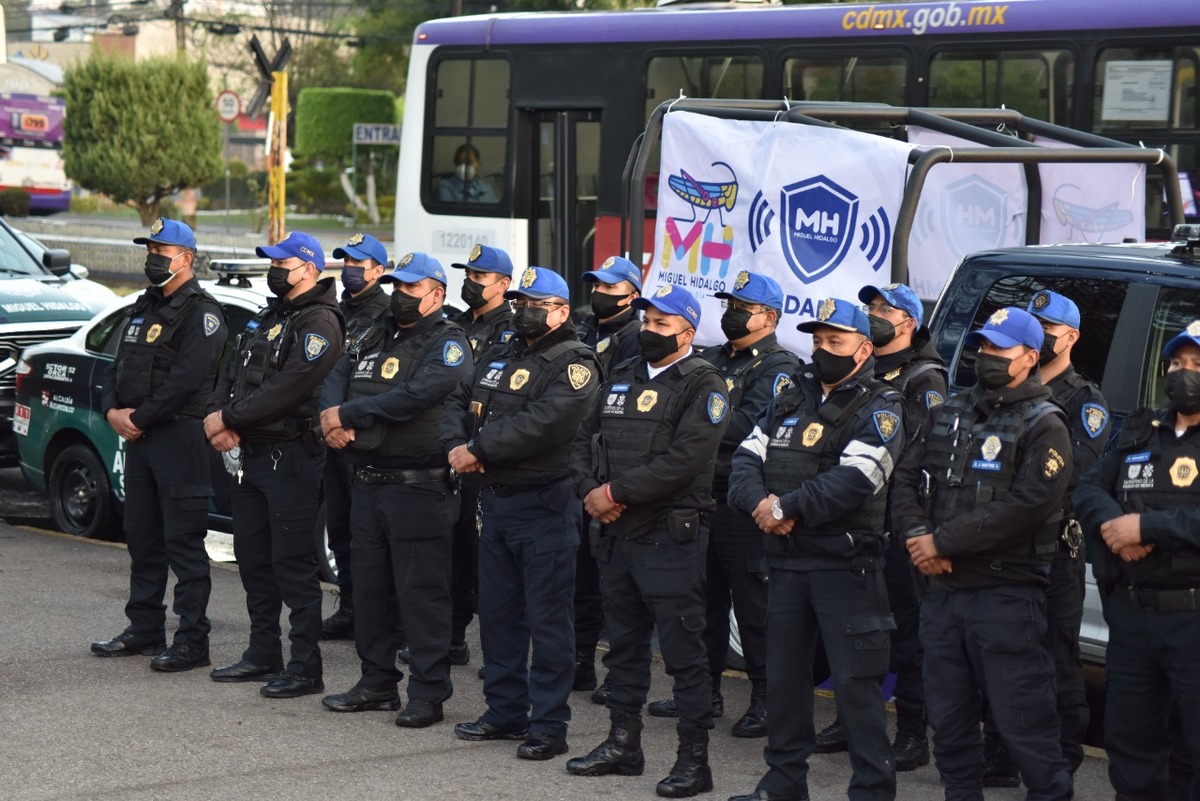 Policías del equipo Blindar Miguel Hidalgo.