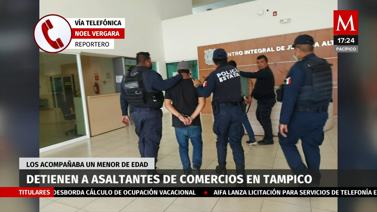 Detienen a asaltantes que operaban acompañados de un menor de 5 años