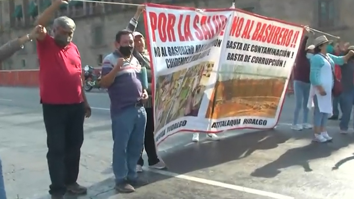 Habitantes de Hidalgo exigen el cierre de basurero por exceso de contaminación