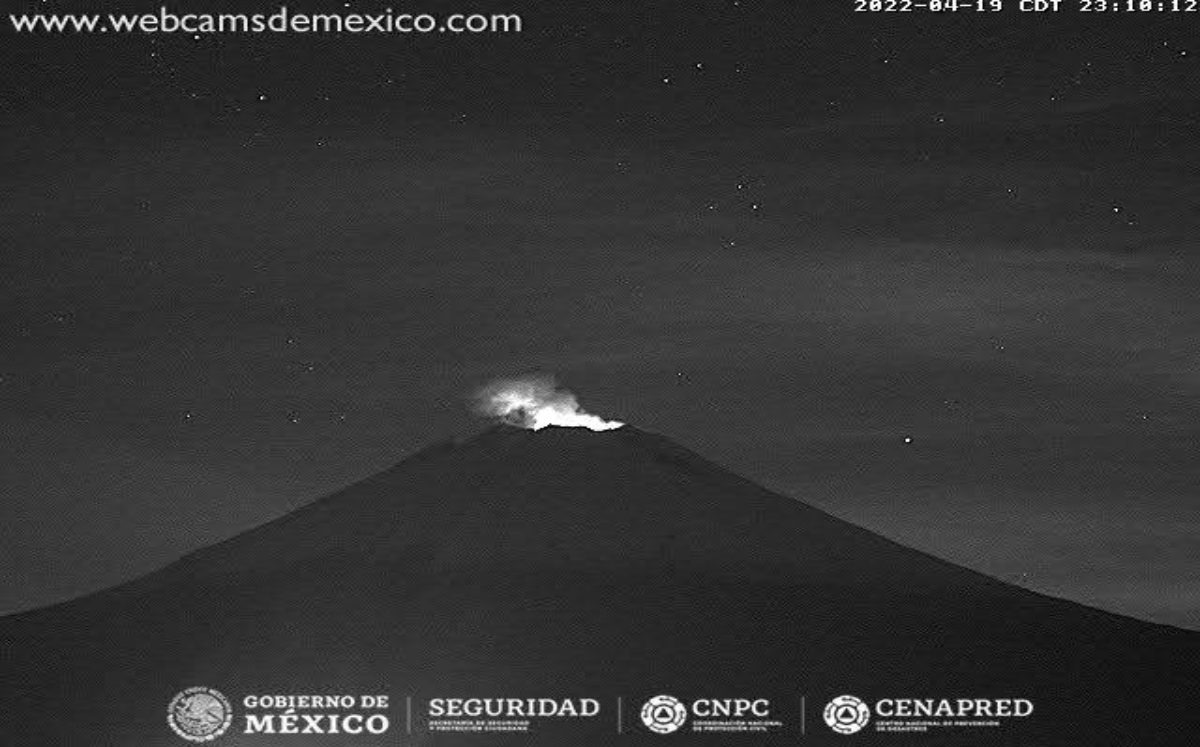Presenta incandescencia el volcán Popocatépetl | Especial