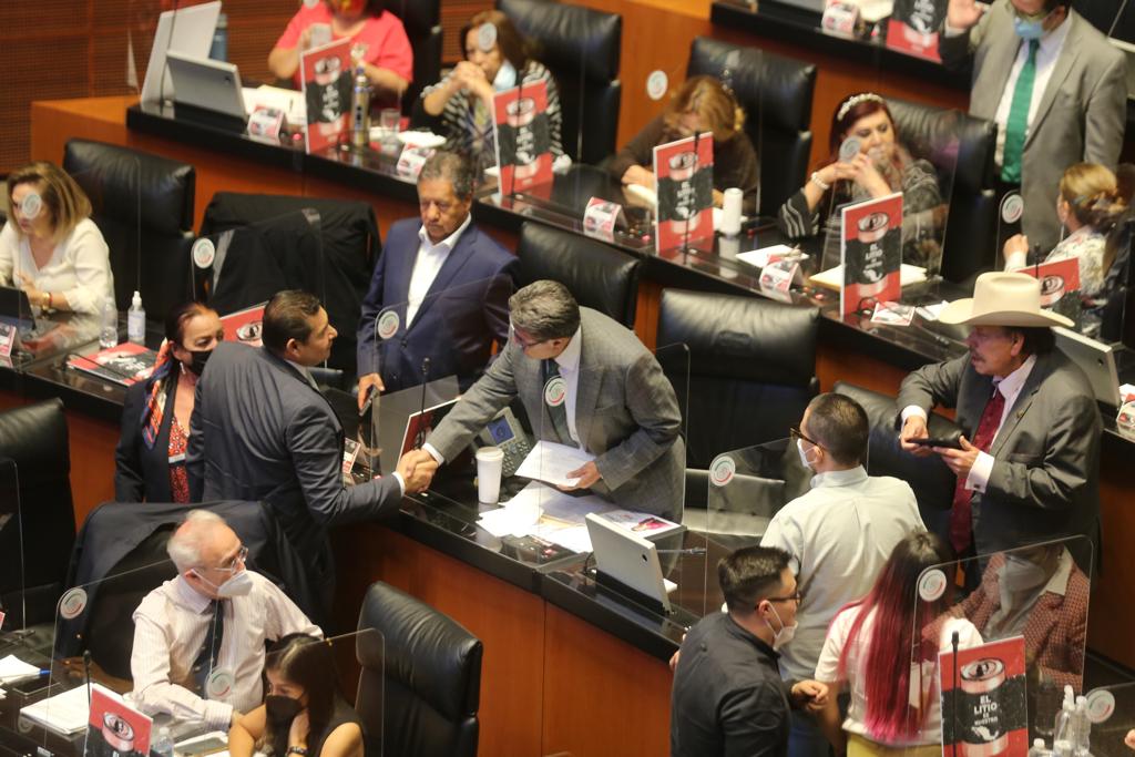 Senado durante la votación de la reforma a la Ley Minera. (Jorge Carballo)