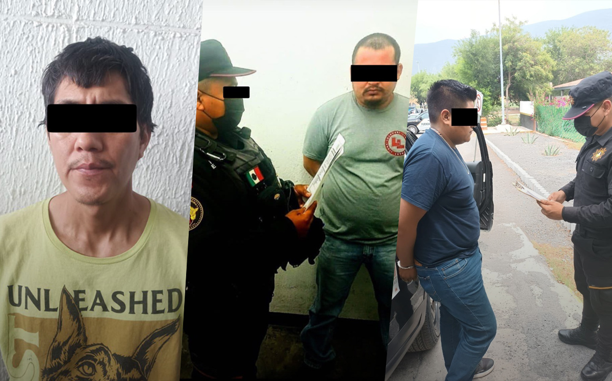Los detenidos cometieron las agresiones en hechos diferentes. Foto: Especial