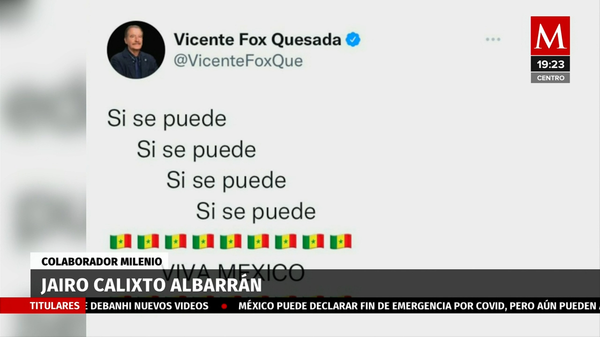 El gran símbolo de la oposición confundió la bandera de México