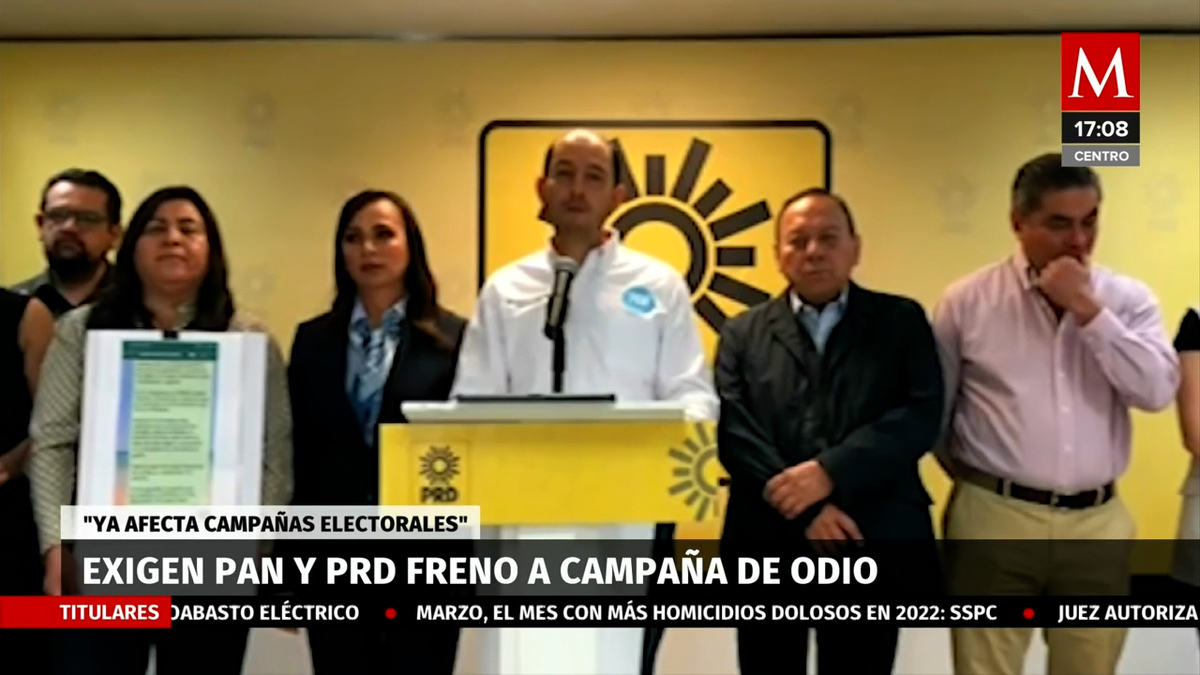 PRI, PAN y PRD llaman a frenar campañas de odio contra oposición