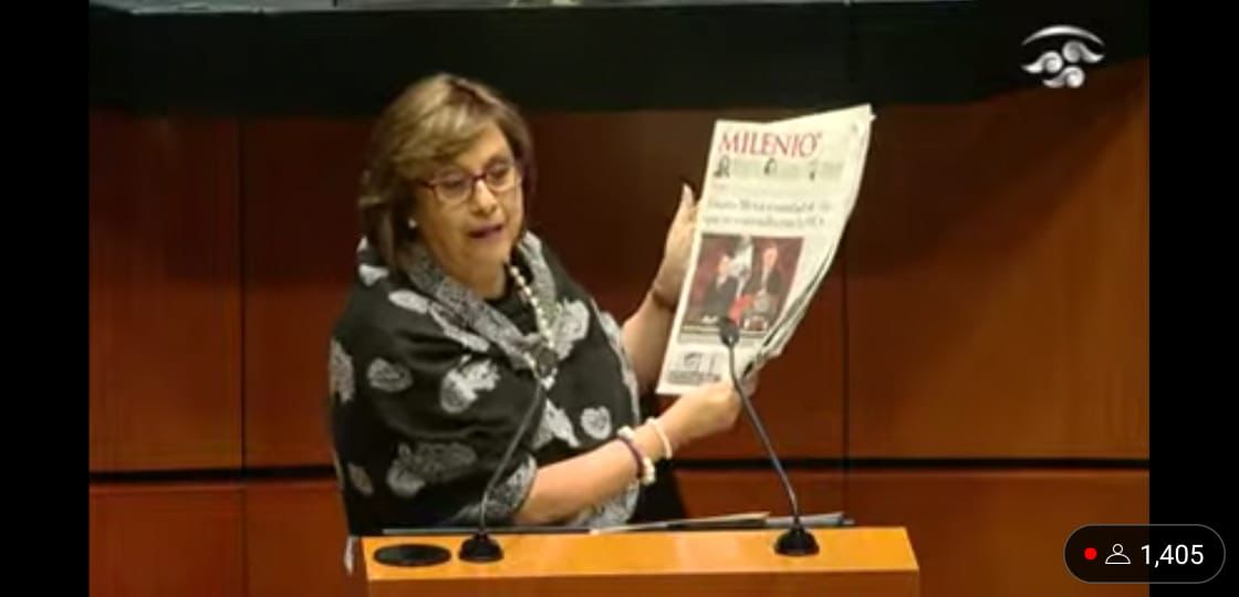 La senadora morenista Martha Lucía Micher Camarena. (Silvia Arellano)