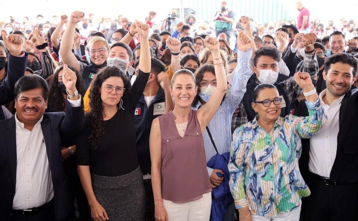 Sheinbaum y funcionarios federales dieron inicio a la estrategia “Constructores de la Paz”. | Especial
