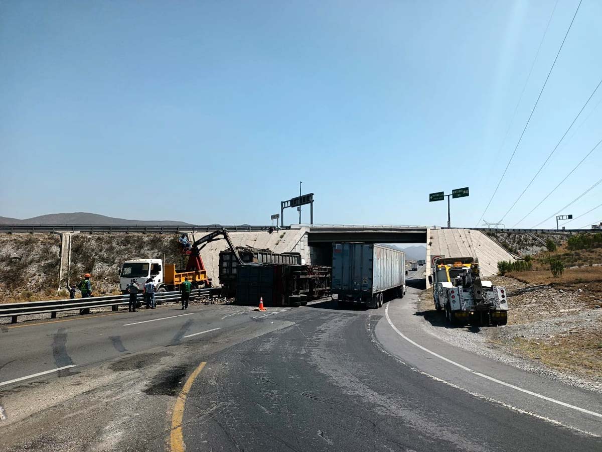 Accidente en carretera Saltillo- Monterrey. (Especial)