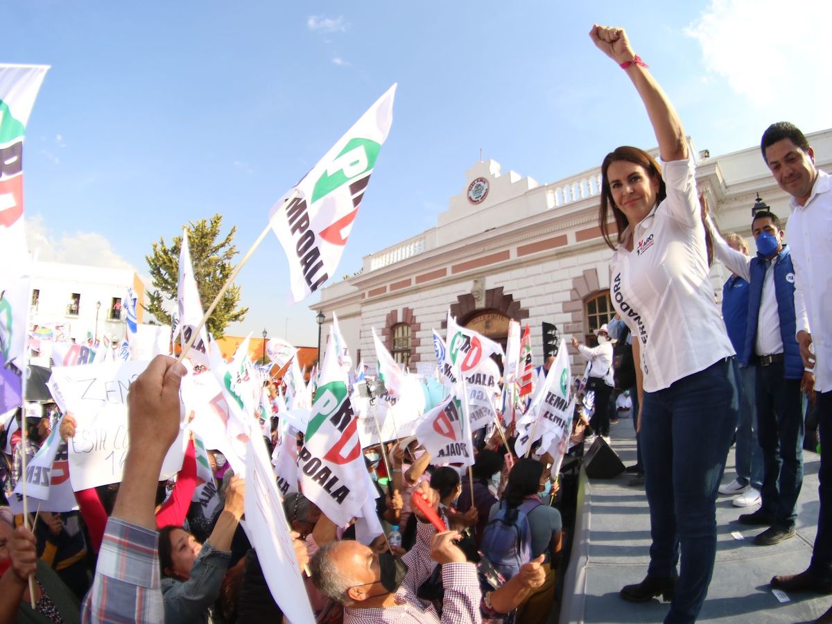Carolina Viggiano, candidata de la alianza Va por Hidalgo. (Cortesía)