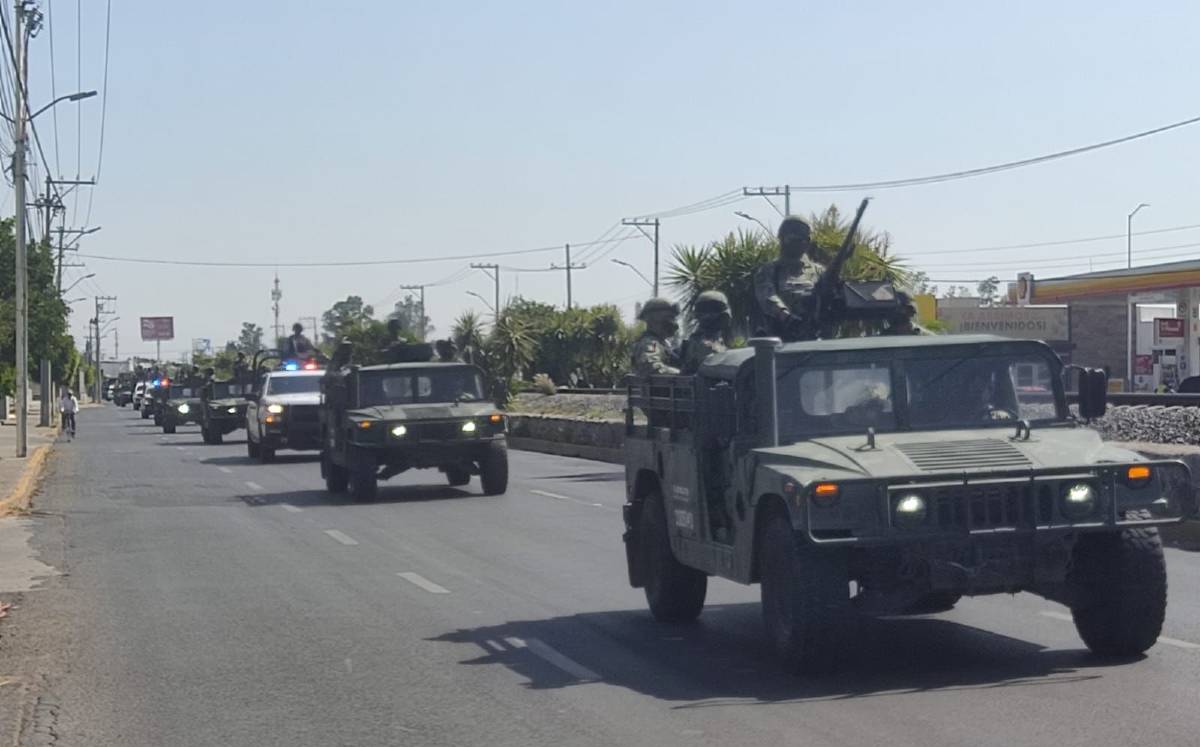 Llegan militares a Irapuato.-