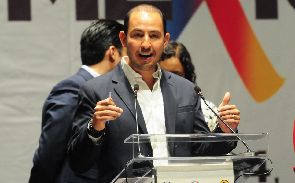 Marko Cortés, líder del PAN, durante una conferencia. | Cuartoscuro