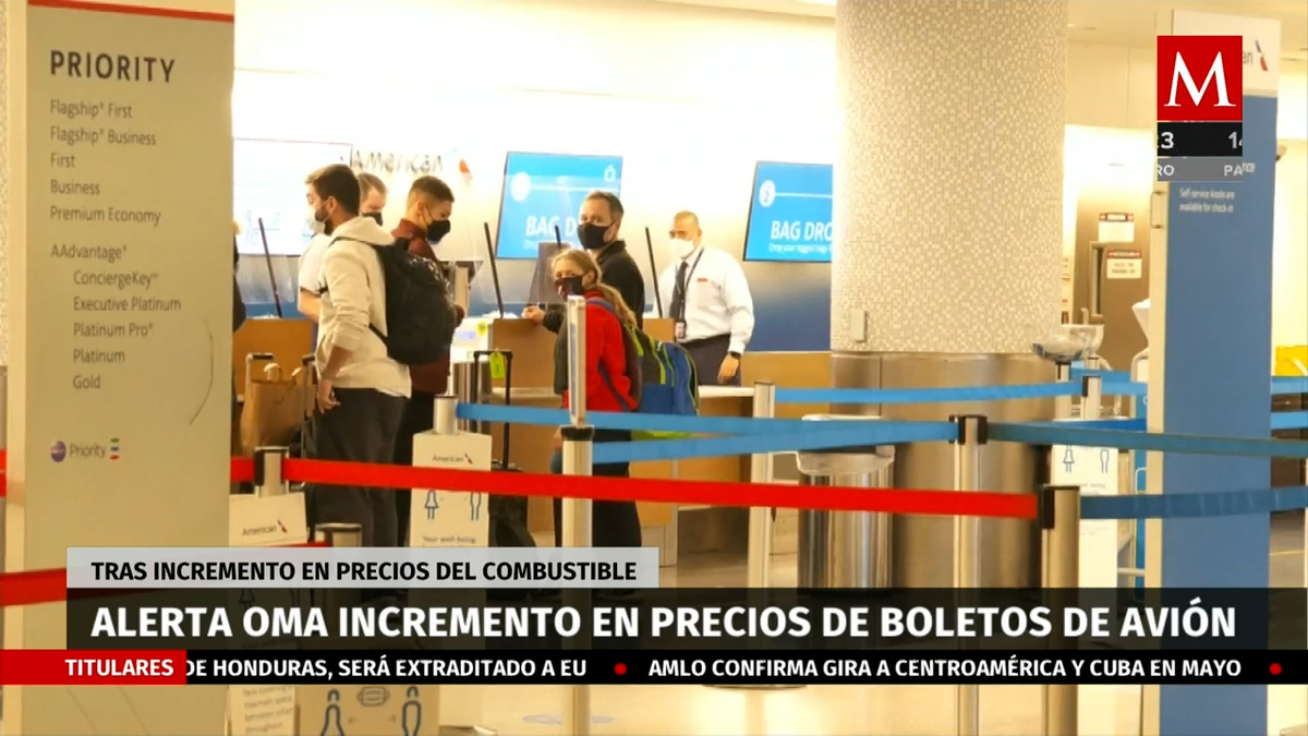 OMA alerto alza en precio de boletos de avión por combustibles