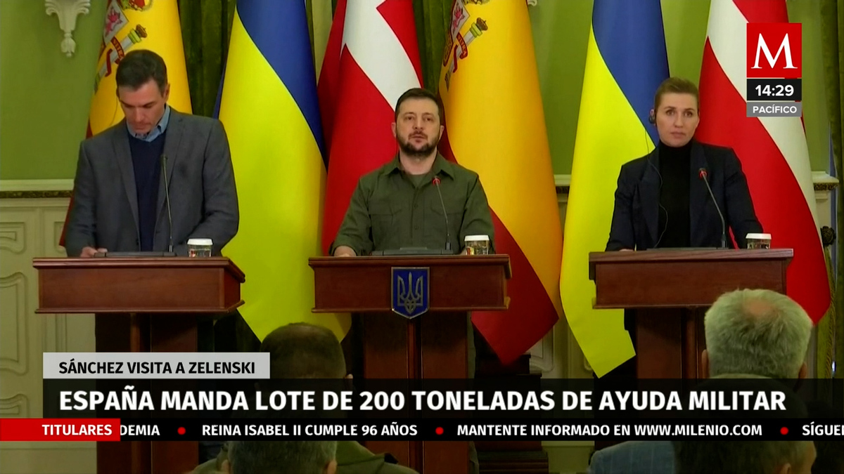 Presidente de España confirma que duplicará ayuda militar a Ucrania