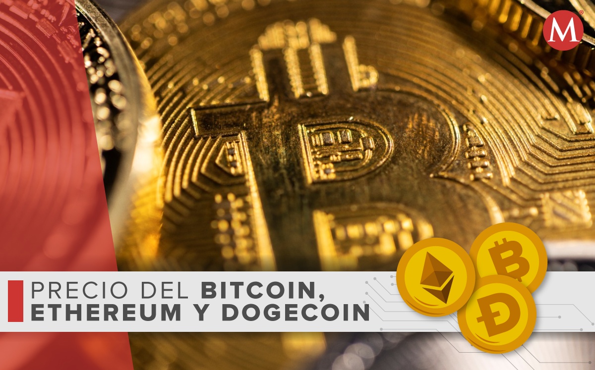 Bitcoin, Ethereum y Dogecoin | Foto: Archivo