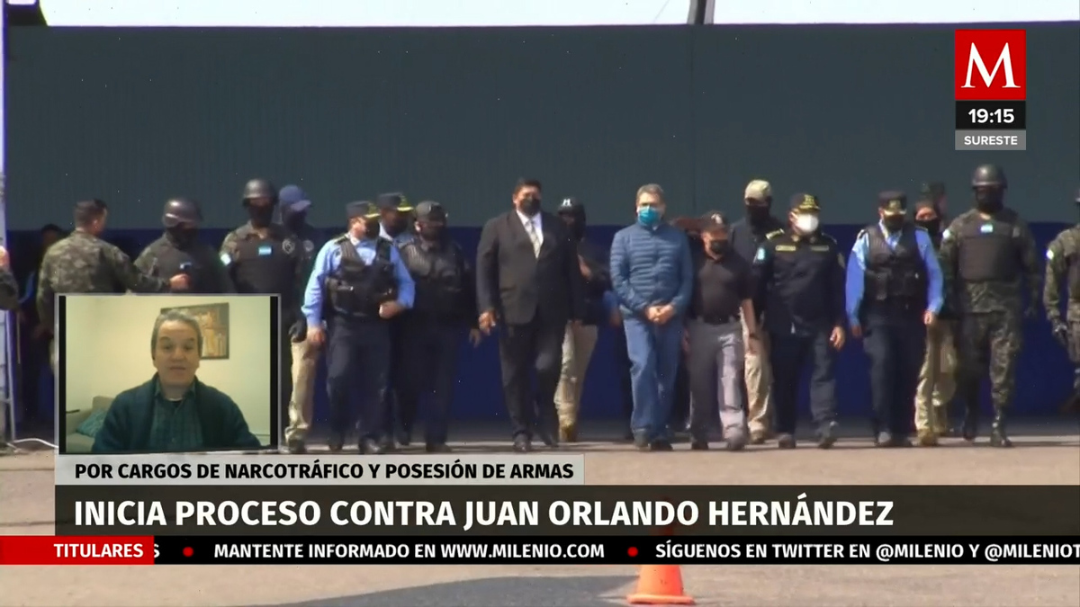 Proceso judiacial del ex presidente hondureño Orlando Hernández