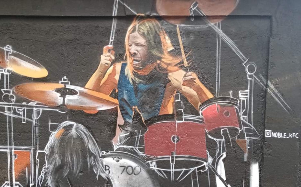 Un trabajo del artista @noble_kfc. (Foo Fighters México/David L. Roque Pérez)