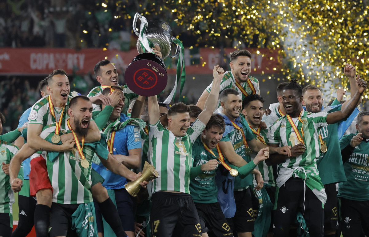El Betis de Guardado y Lainez se corona campeón de la Copa del Rey (Reuters)