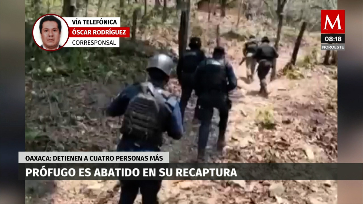 En Oaxaca es abatido un prófugo en su recaptura