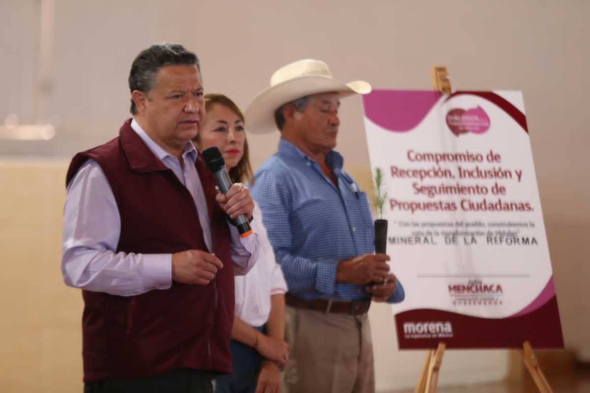 Julio Menchaca, candidato a gobernador de Hidalgo. (Jorge Sánchez)