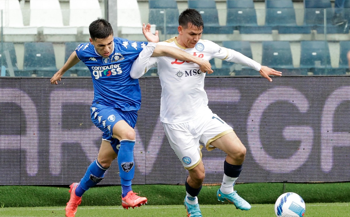 Con 'Chucky' Lozano de titular, Napoli se aleja del 'Scudetto' tras caer ante el Empoli (Reuters)