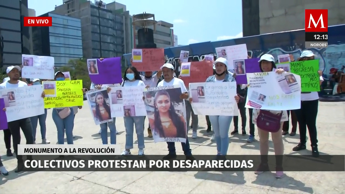 Colectivos marchan en Reforma para exigir justicia por mujeres desaparecidas