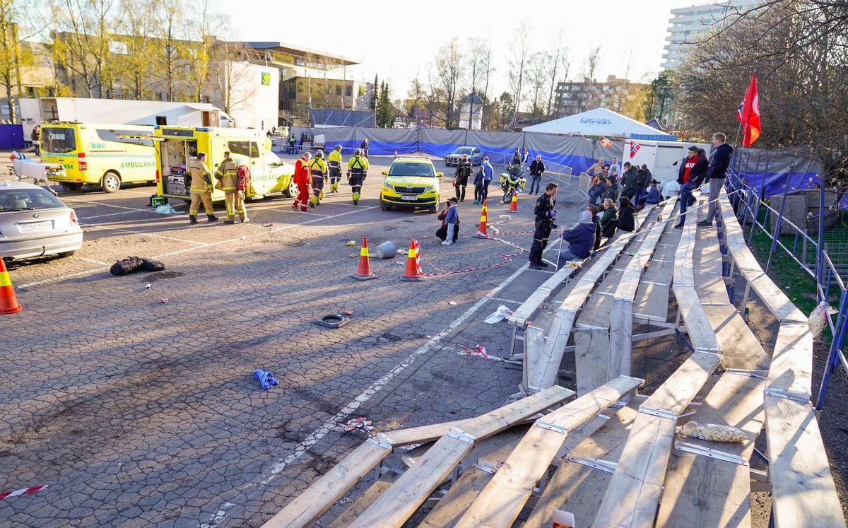 Coche embiste a multitud en feria y deja seis heridos en Oslo, Noruega ...