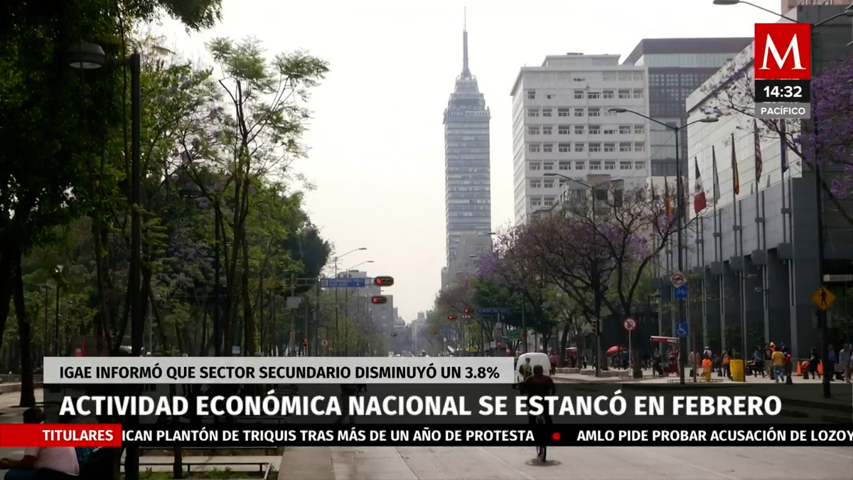 Actividad económica de México se estancó en febrero: Inegi