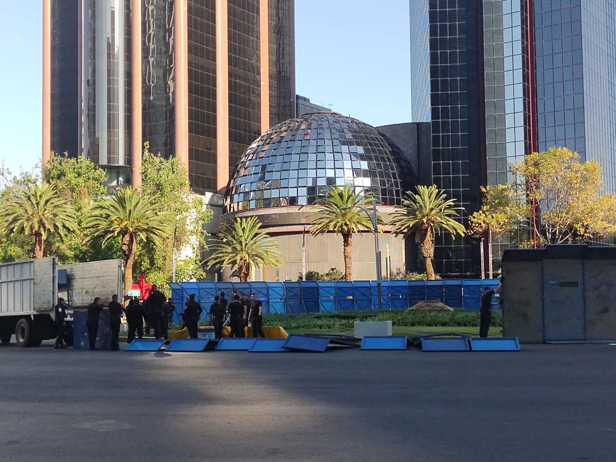Concluidos los trabajos para el retiro de la Palmera de la Glorieta de La Palma