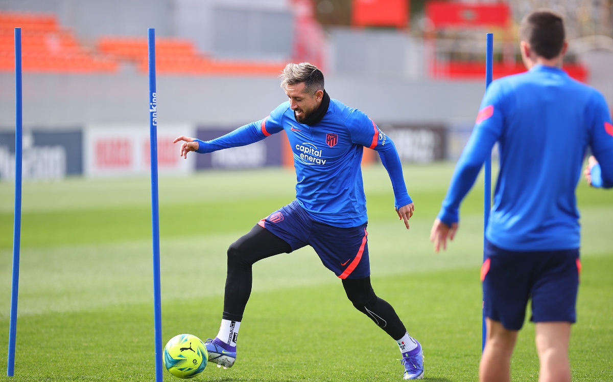Héctor Herrera vuelve a los entrenamientos con el Atlético de Madrid (Twitter @Atleti)