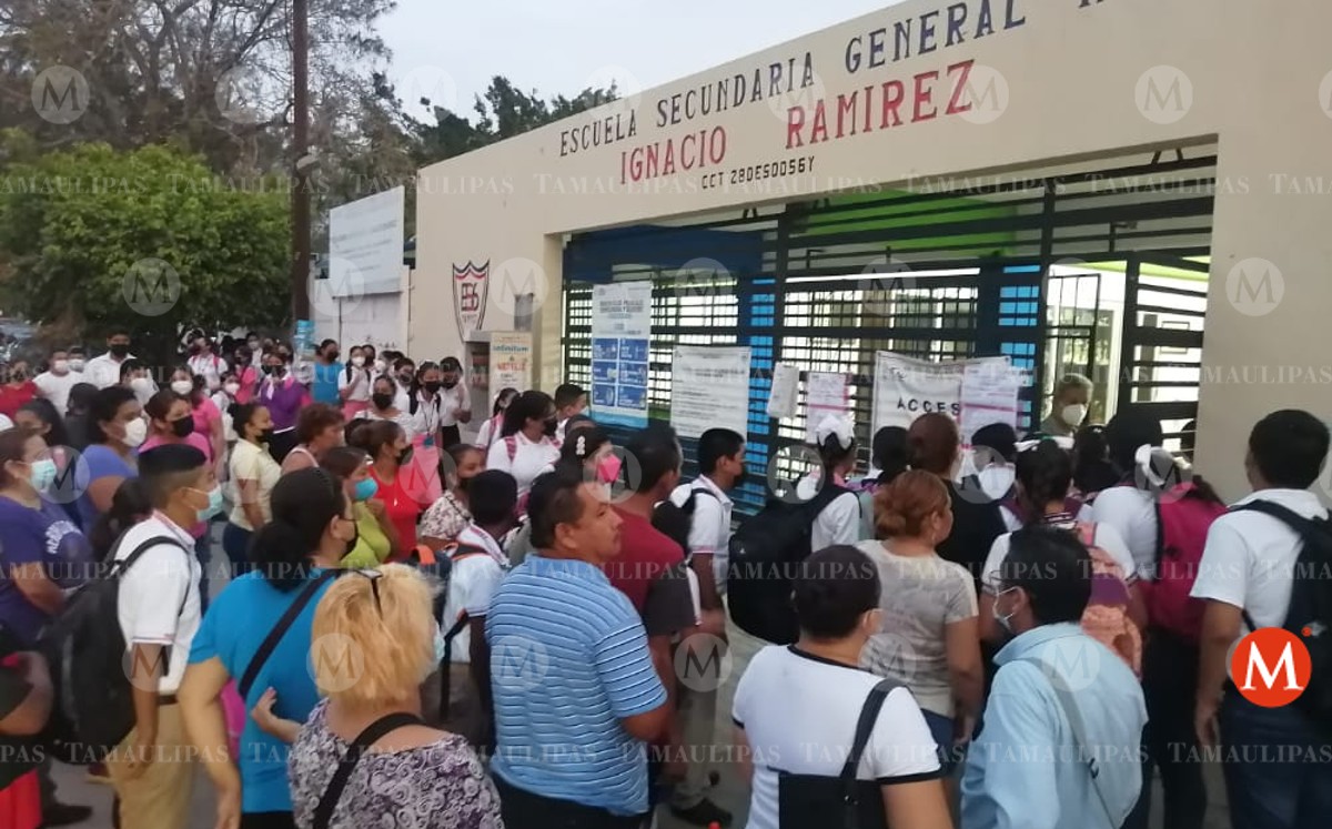 Regreso a clases presenciales en Tampico. (Efrén López)