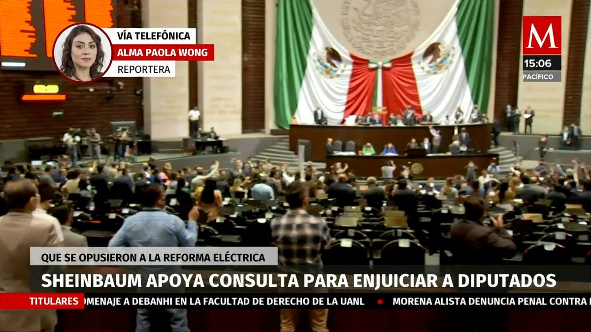 Sheinbaum respalda consulta para enjuiciar a diputados