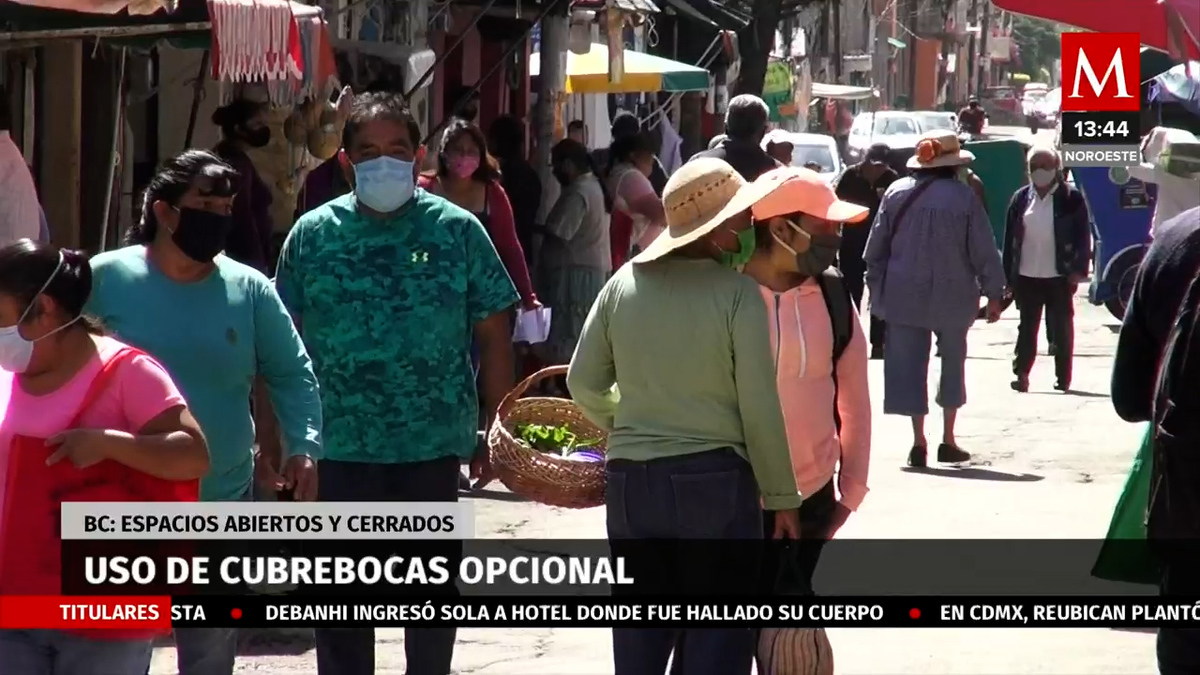 Uso de cubrebocas en BC será opcional en espacios públicos