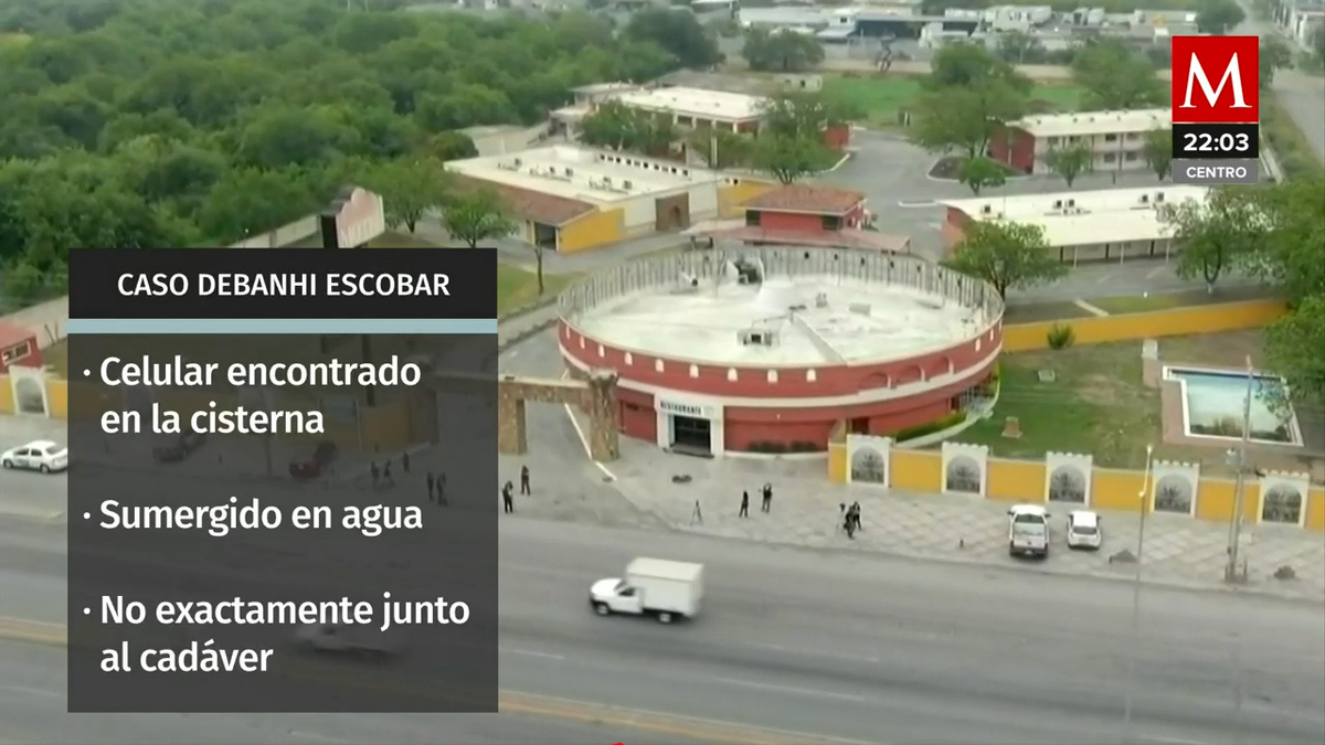 Celular de Debanhi estaba sumergido en el agua, señala vicefiscal