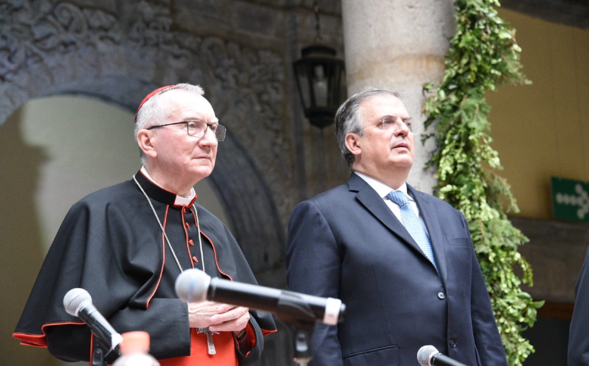 Ebrard agradeció a la iglesia católica por su apoyo en garantizar acceso universal a vacunas contra covid. | Especial