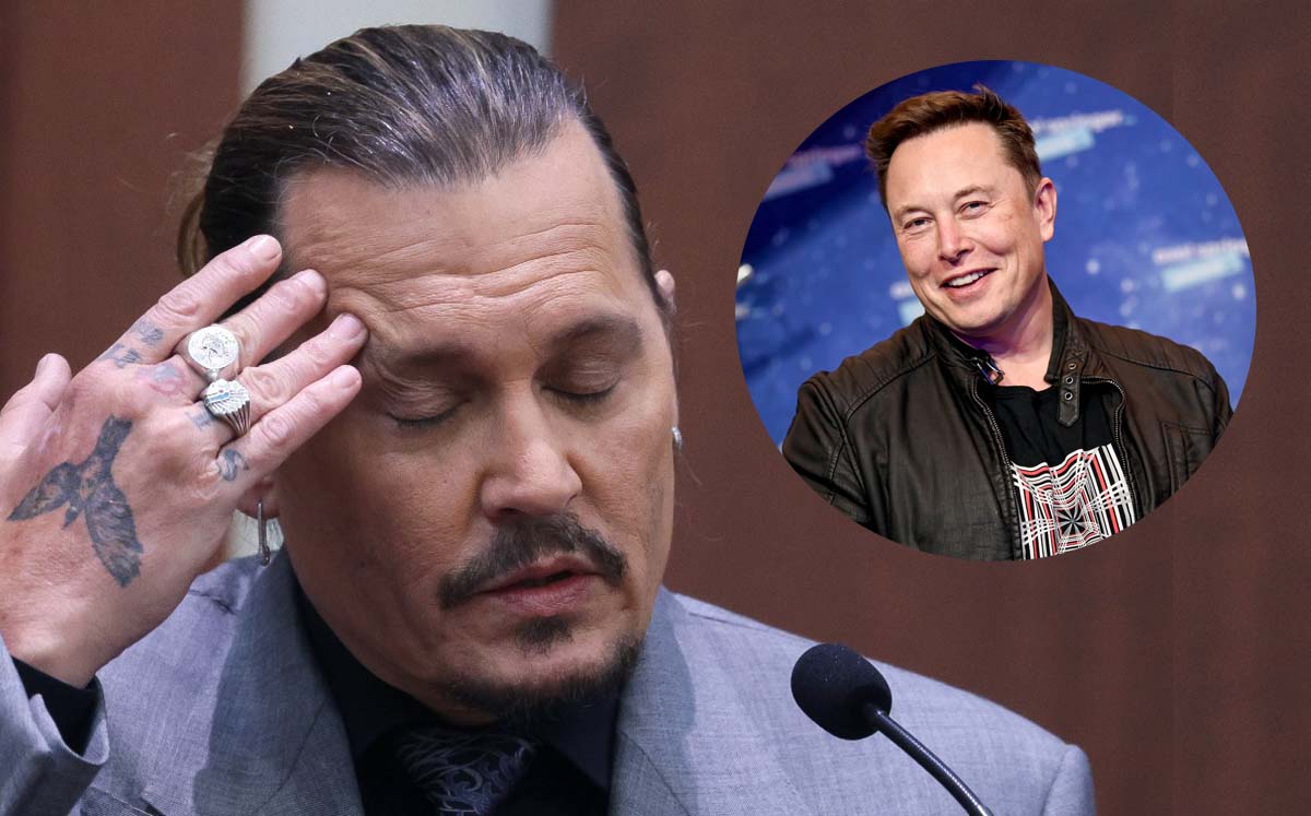 Johnny Depp reacciona cuando se mencionó a Elon Musk. (Especial)