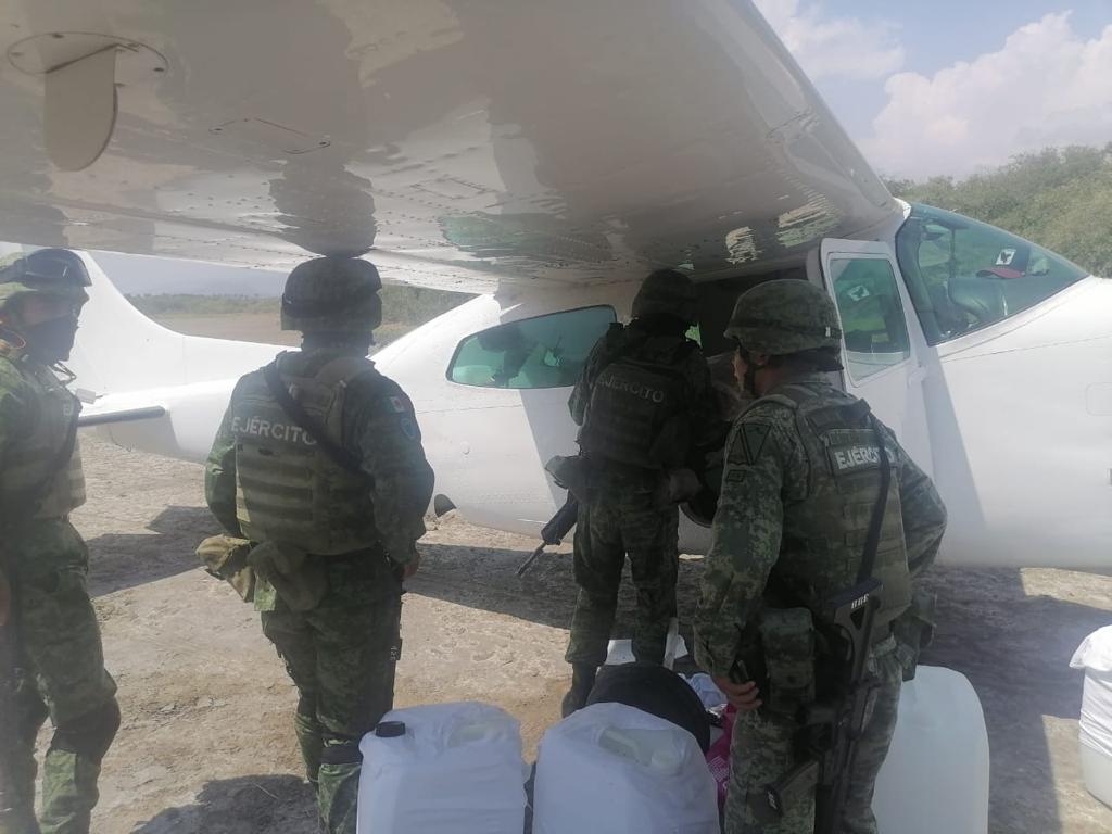La droga fue asegurada por el Ejército. (Julio Navarro)