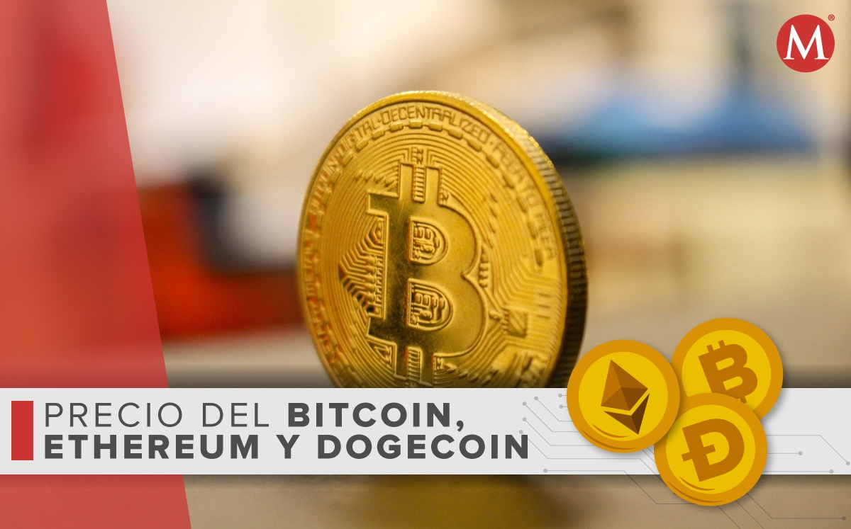 Precio-bitcoin ethereum dogecoin-HOY.  26-abril 2022. México