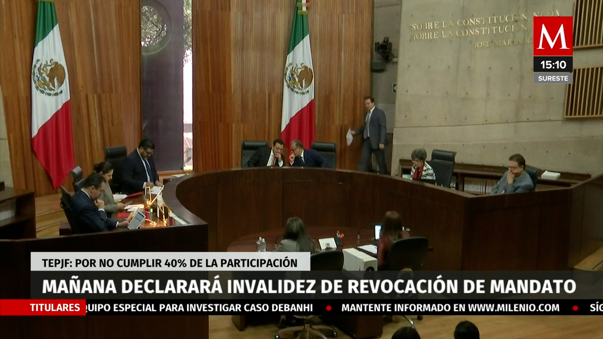 TEPJF declarará mañana invalidez de revocación de mandato