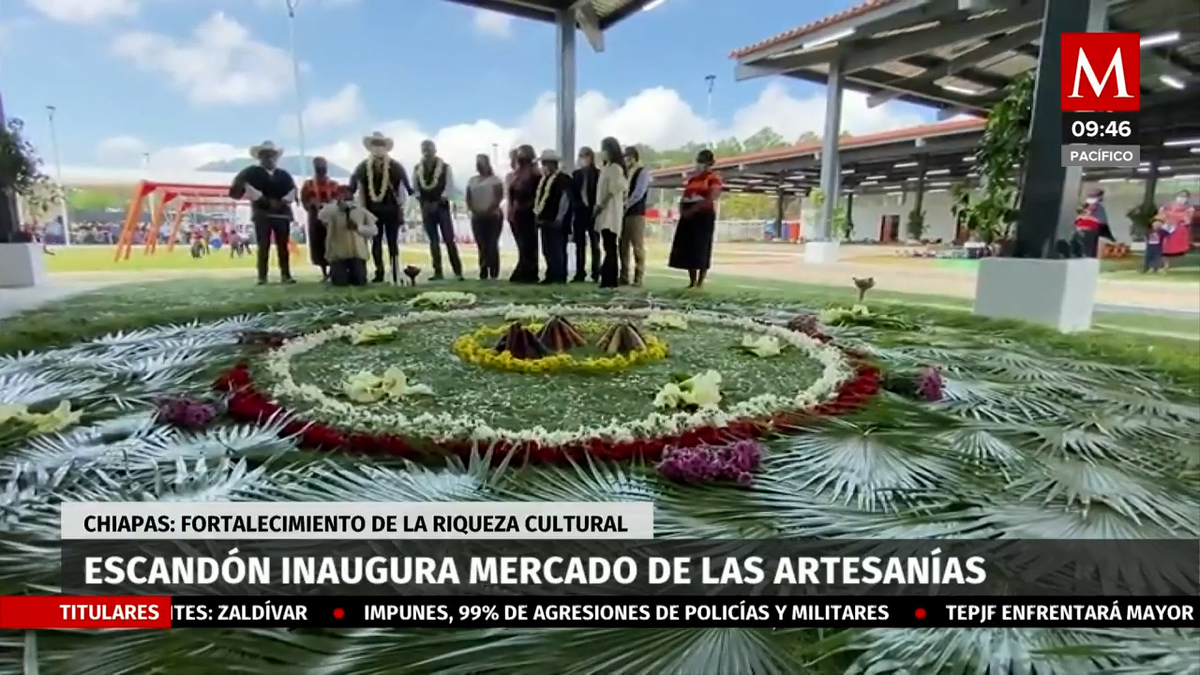 Gobernador de Chiapas inaugura Mercado de las Artesanías