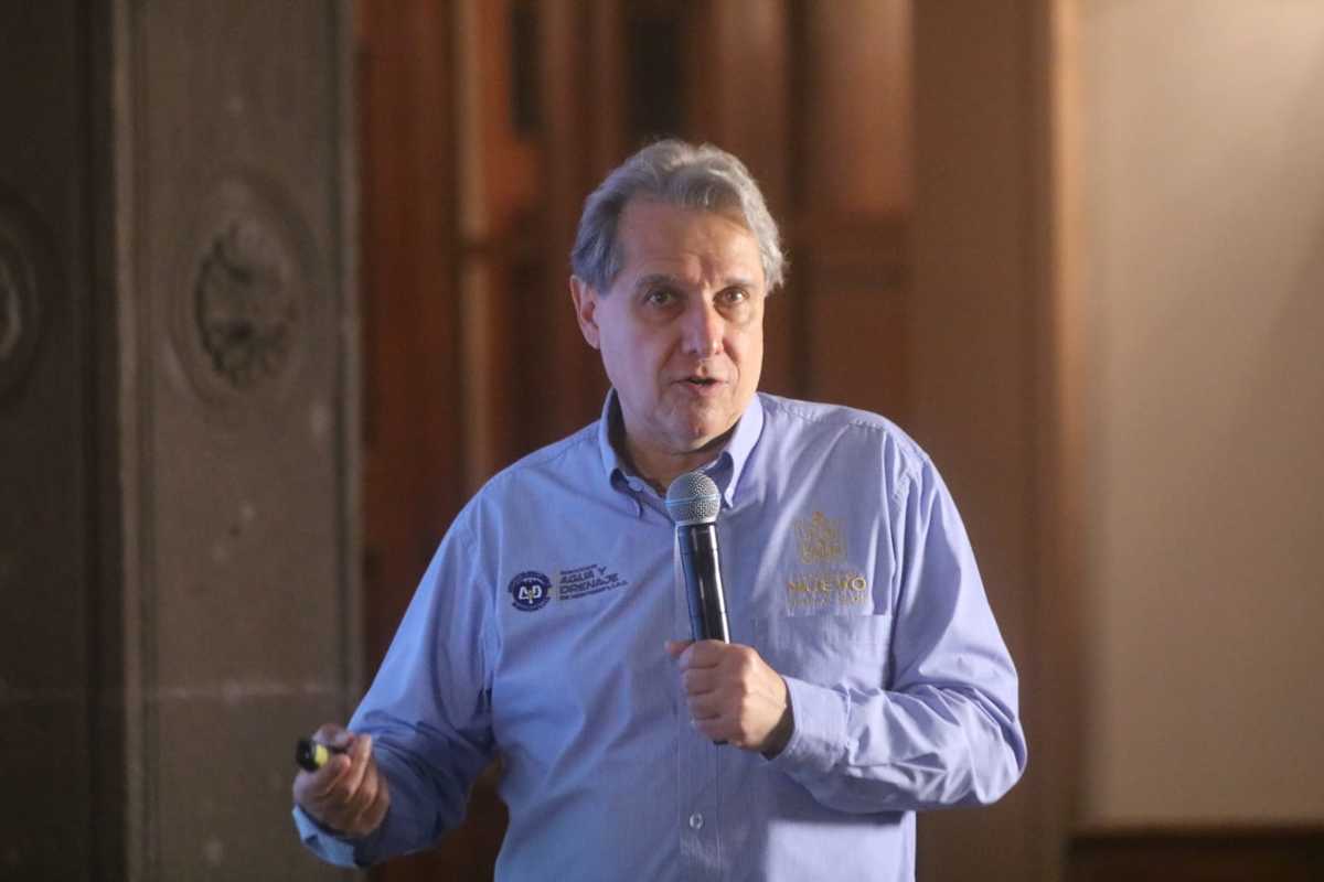 Juan Ignacio Barragán, director de Agua y Drenaje de Monterrey. Foto: Leonel Rocha.