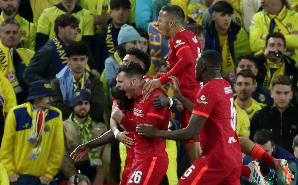 Liverpool vence al Villarreal en ida de las semifinales de Champions League (Reuters)