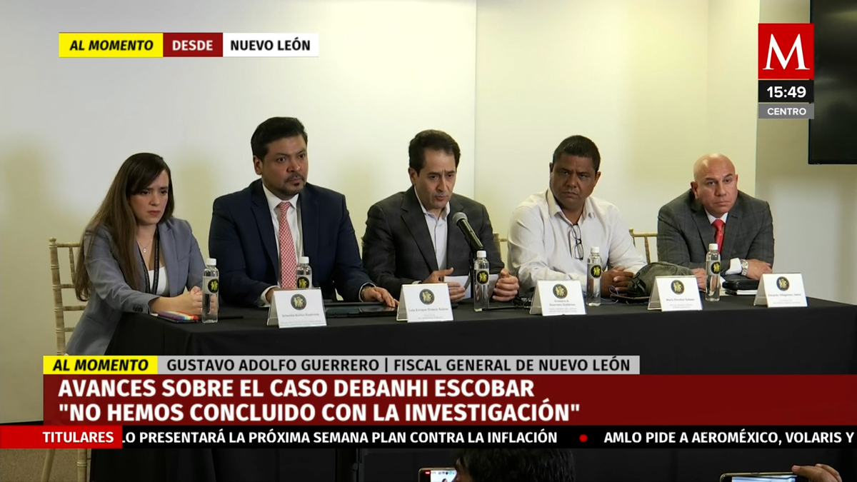 Se realiza rueda de prensa para dar avances sobre el caso de Debanhi